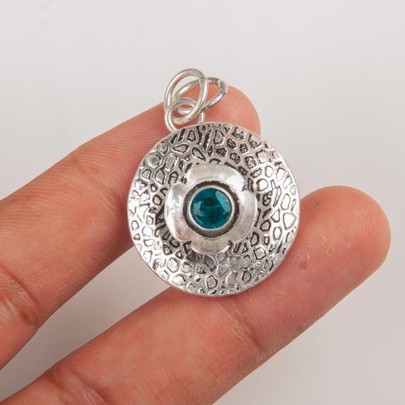 Handmade Apatite Pendant: 925 Sterling Silver Gemstone Jewelry