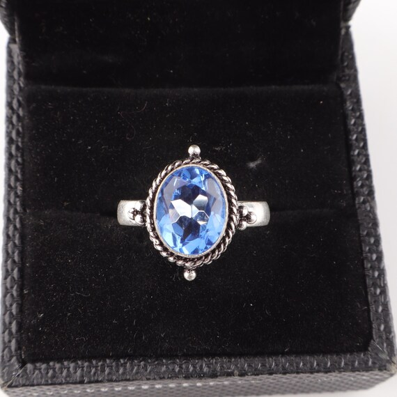 Handmade Tanzanite Ring: 925 Sterling Silver Blue Gemstone Jewelry