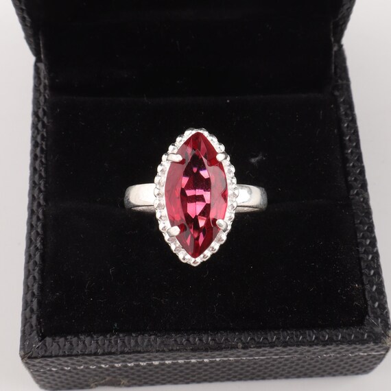 Handmade Pink Rubellite Ring: 925 Sterling Silver Pink Gemstone Jewelry