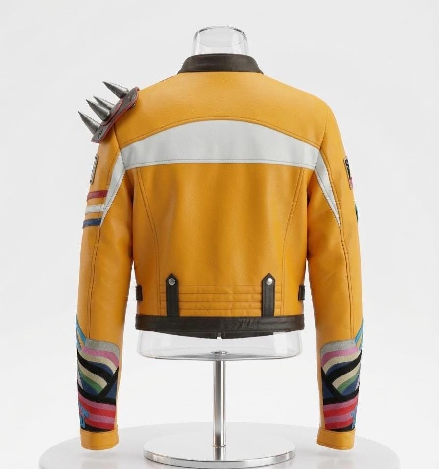 K Pop Demon Rumi Slay Hunter Yellow Leather Jacket – Handmade Cosplay ...