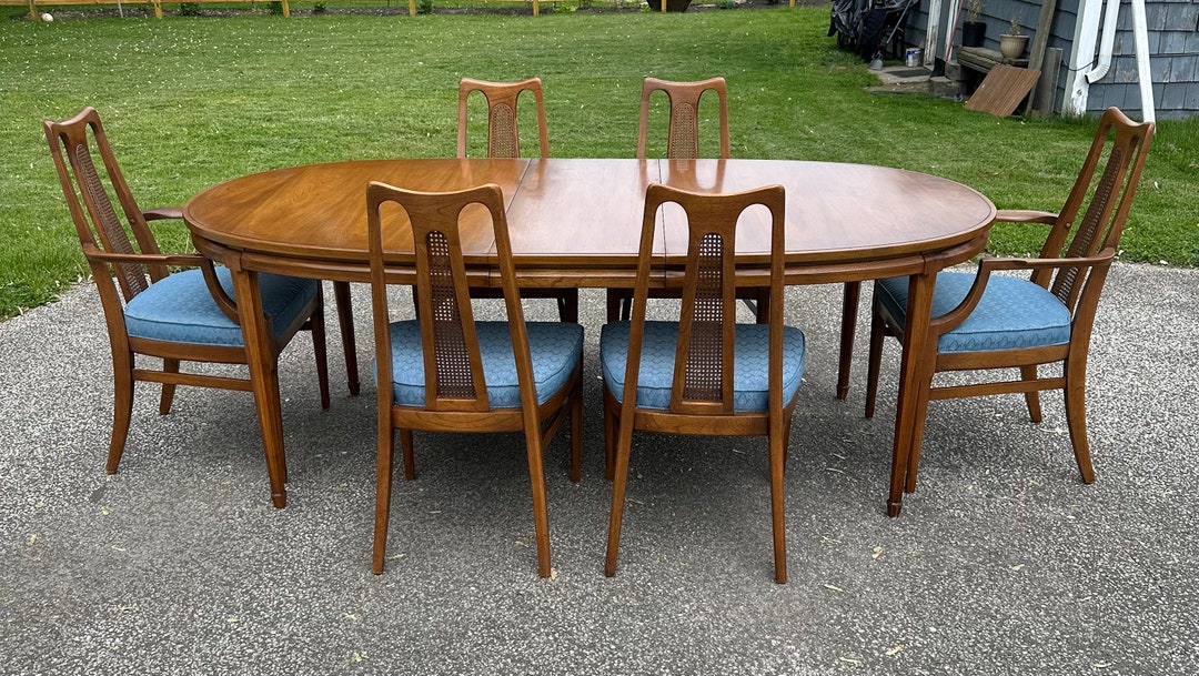 MCM Walnut Dining Set by White Furniture Company 1960s Etsy