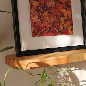 Floating Shelves, Natural Solid Pine Wood Wall Shelf, Minimal Home Design