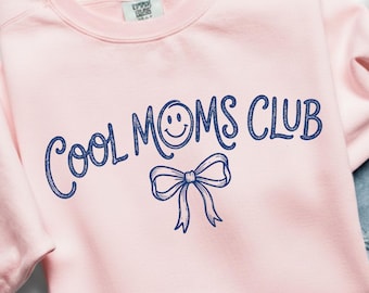 Cool Moms Club PNG, Trendy Mama PNG, Mom Life PNG, Minimal Esthetic Typografie Png, Moederdag Shirt Design, Sublimatie Digitale Download