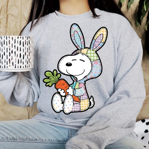 Floral Snoopy Patchwork PNG, Trendy Easter Snoopy PNG, Cottagecore Spring Patchwork, Retro Floral Snoopy Clipart, Pastel Easter PNG