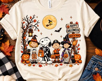 Snoopy Halloween PNG, Halloween Characters PNG, Snoopy Fall PNG, Snoopy Friends Png, Trick Or Treat Png,Spooky Season Shirt,Fall Sublimation