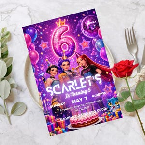 K Pop 6th Birthday Invitation - Etsy