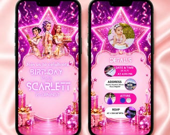 Kpop Demon Hunters Birthday Video Invitation, Editable Digital Video Invite, Kpop Birthday Invitation, Instant Download kpop invite