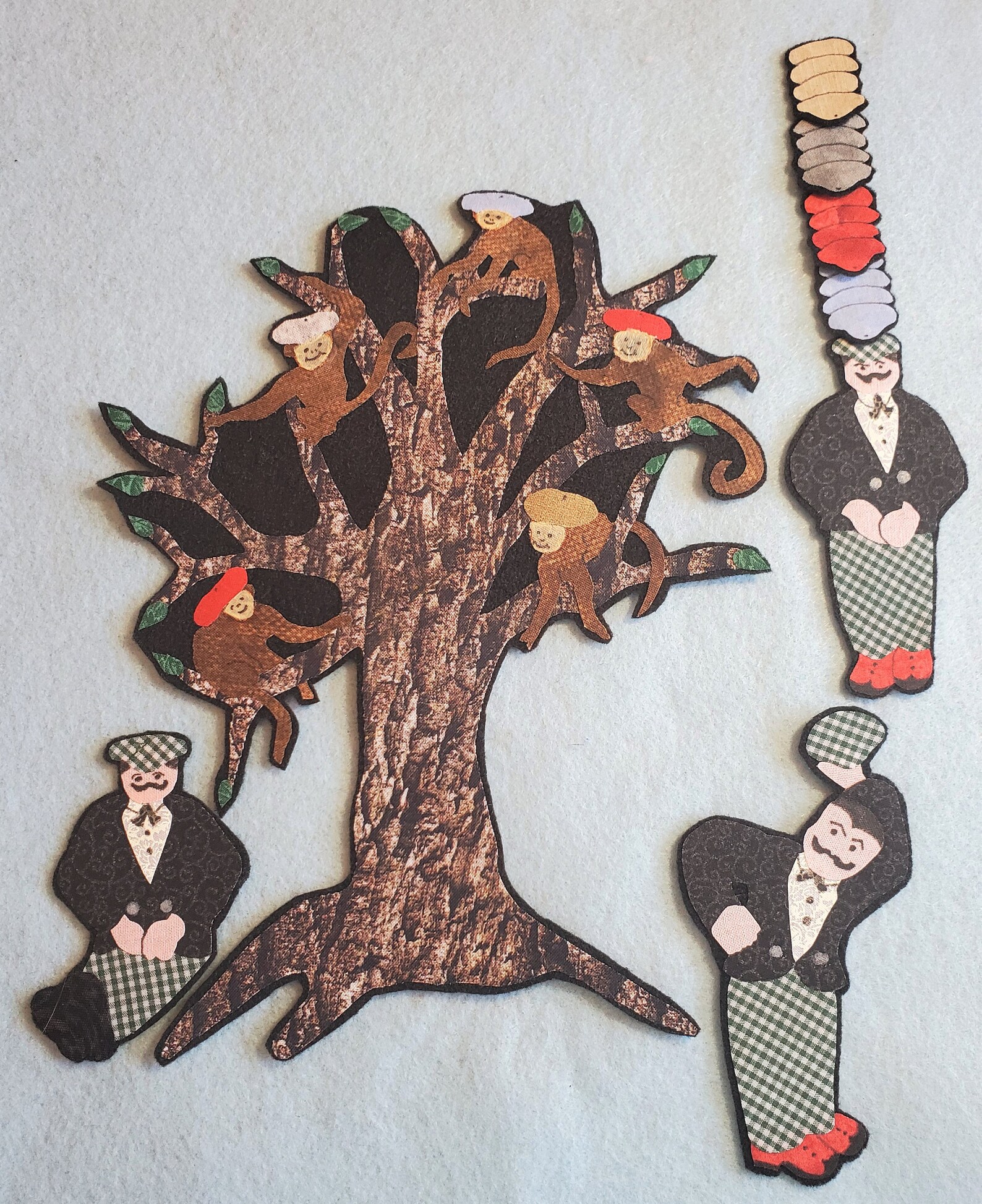 Caps For Sale Flannel Felt Board story Etsy