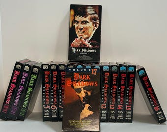 Lote de cintas VHS vintage de Dark Shadows, volúmenes 1-17, Barnabas Resurrection, MPI Classics (Music Pictures).