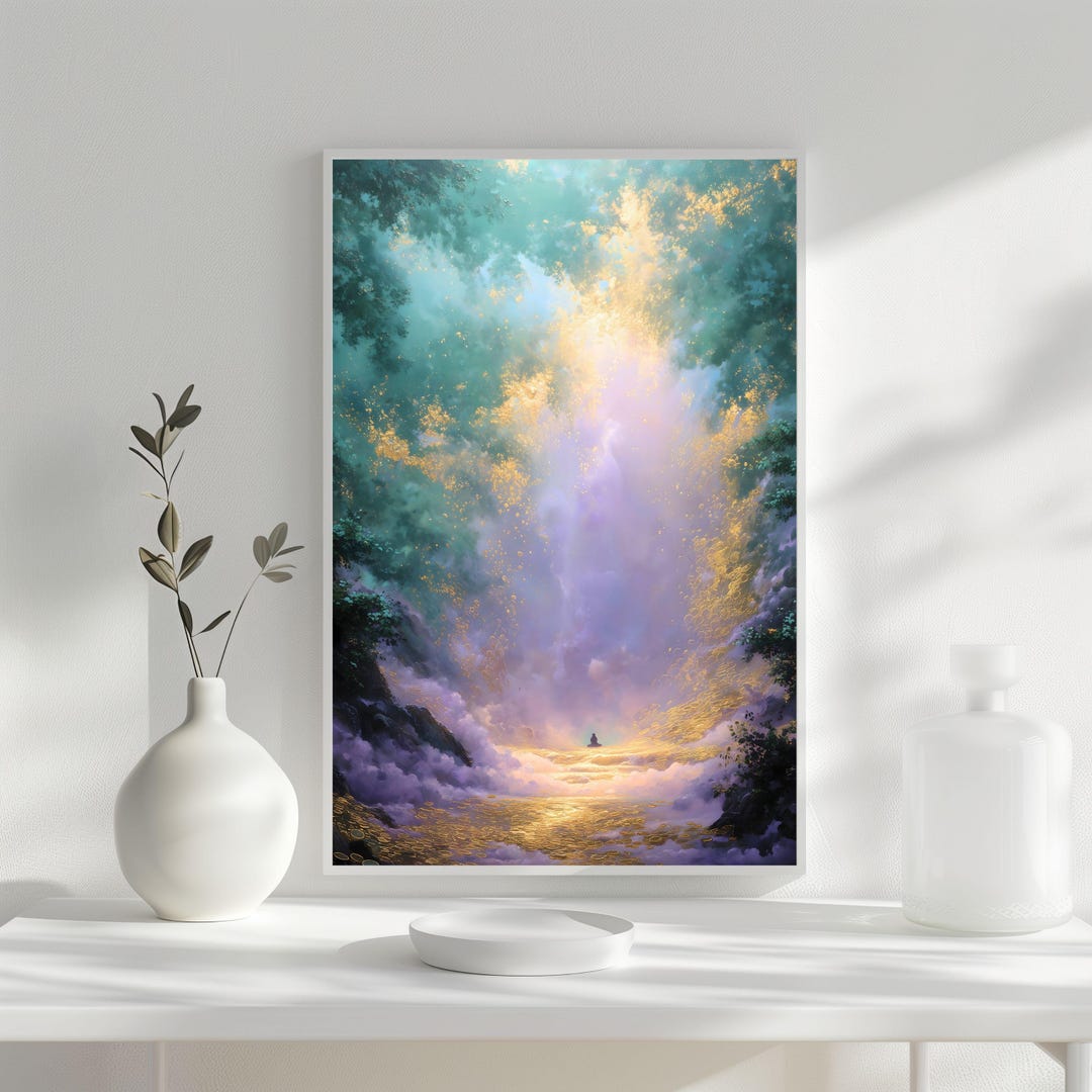 Abundance Meditation Wall Art Printable, Spiritual Manifestation Poster ...