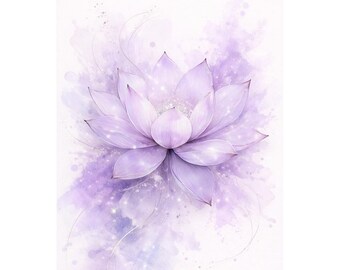 12 Water lily PNG lotus clip art botanical pond clipart digital download