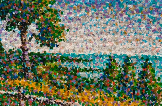 Easy Pointillism Landscape Painting