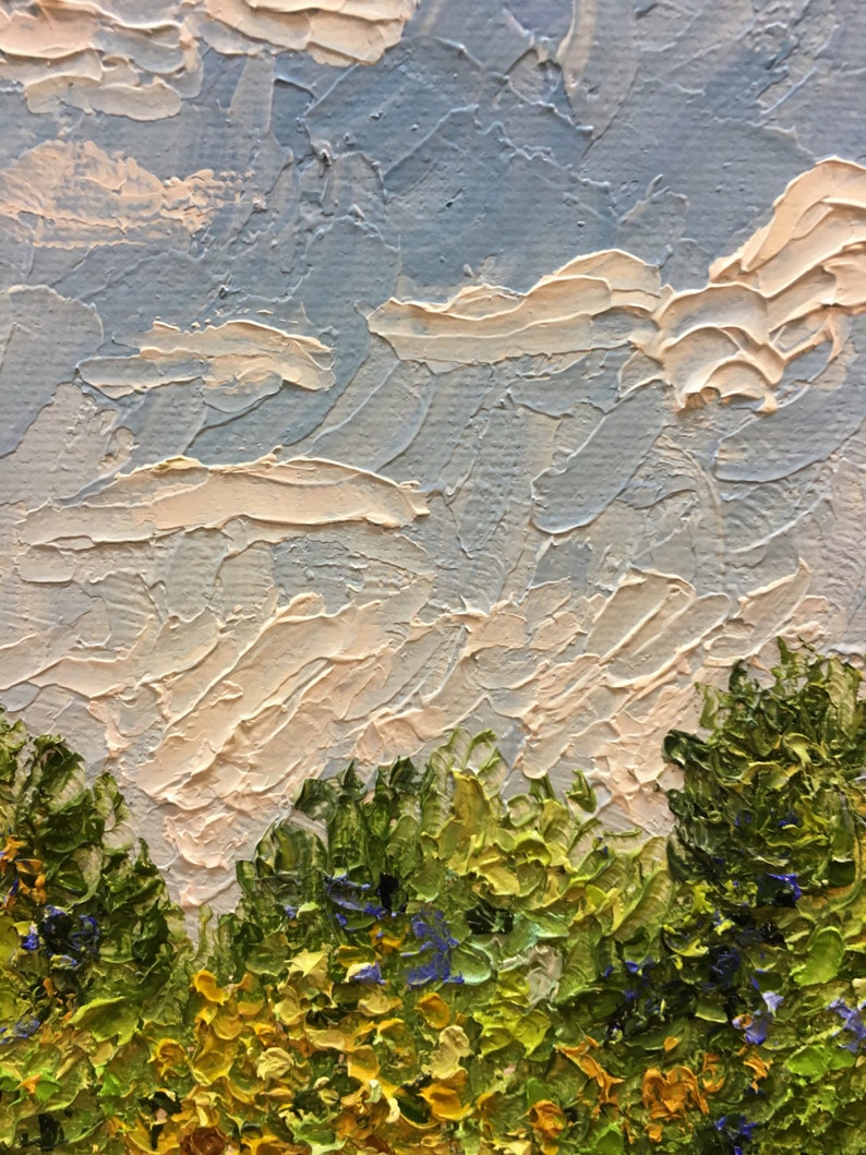 Original Oil Impasto Impressionist Michigan Landscape Painting Etsy