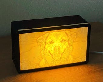 Personalized Photo Lamp, Custom Picture Lamp, Lithophane Light, Unique Gift, Anniversary Gift, LED Night Light
