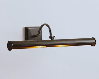 Brass Picture Light Wall Sconce | Mid Century Modern Art Light