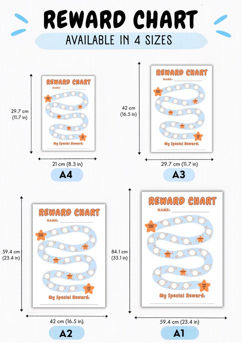 Printable Reward Chart for Kids | Kids Behaviour & Motivation Chart ...