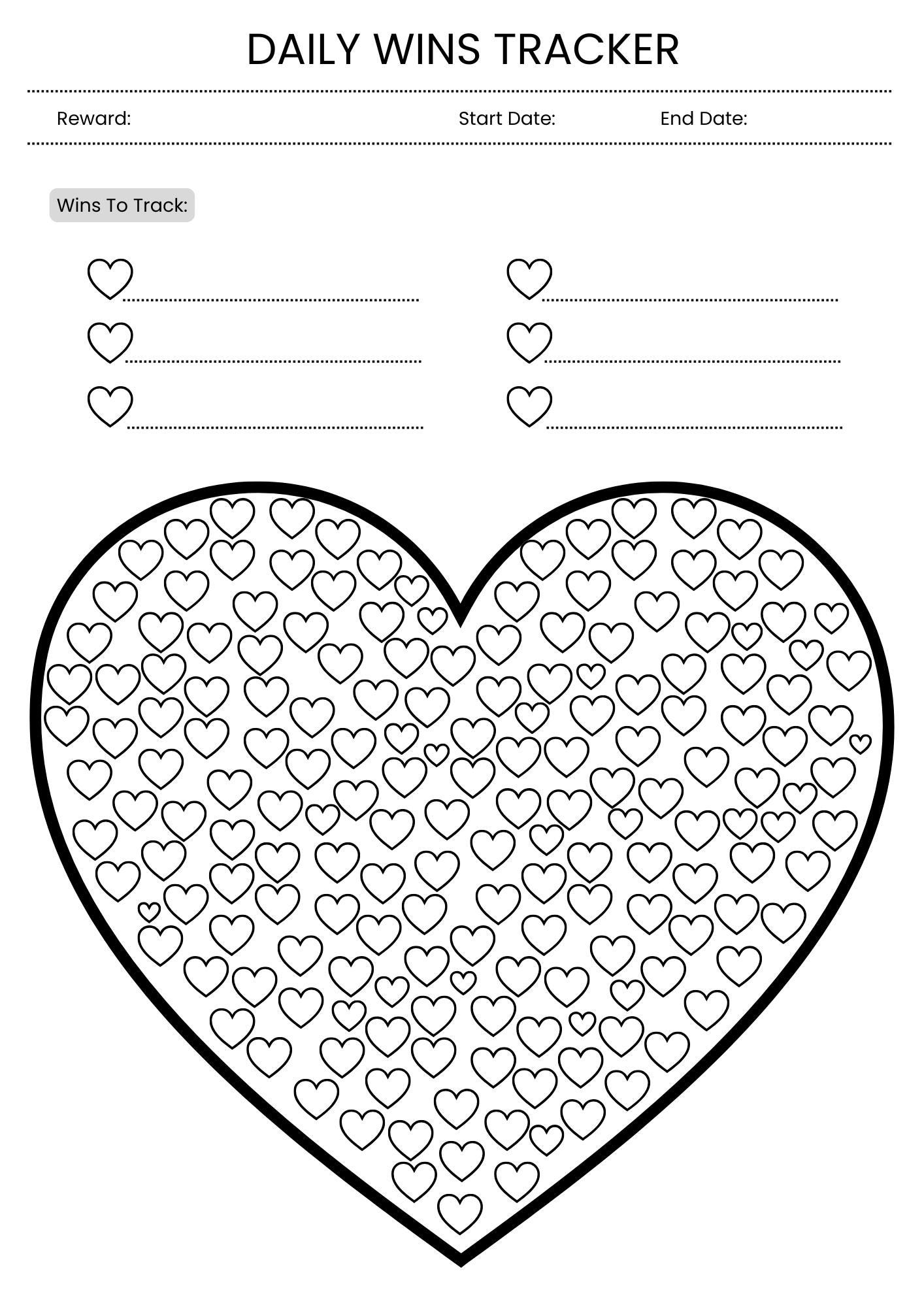 Small Daily Wins Tracker Printable Bundle | Habit Builder | Motivation ...