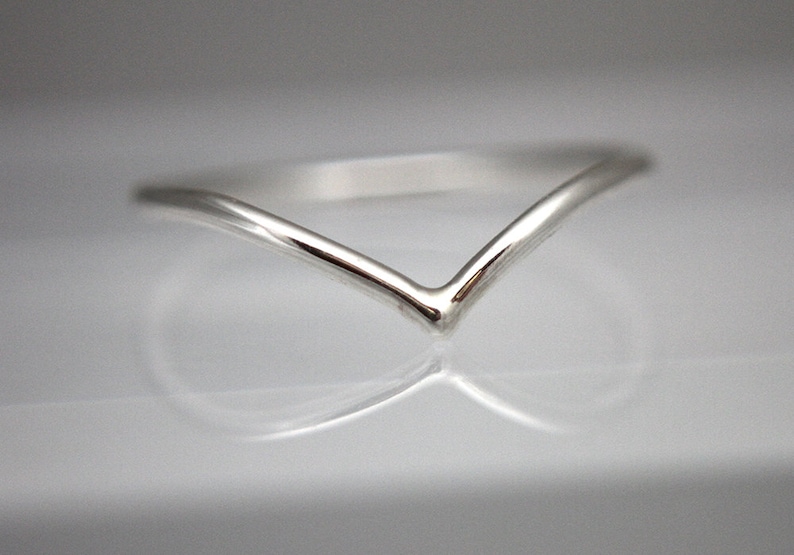 Popular Chevron ring,  silver chevron ring, handmade, midi ring, women, eco friendly, bridesmaid gift,  gift for her, Mother's Day Gift 