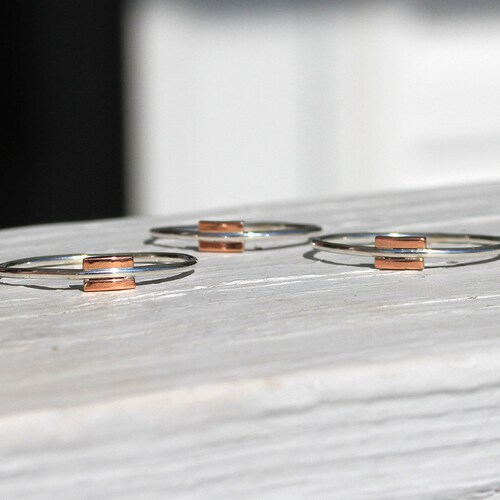 copper and sterling ring, Equal ring, equality ring, handmade ring, eco friendly, women, gift for her, gift, Mother's Day Gift, modern