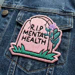 Dark Humor Iron On Embroidered Badge