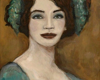 Girl with Flowers in her Hair