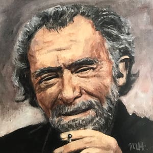Charles Bukowski Mini-Print (ohne Rahmen)