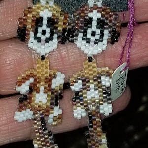 St. Bernard wiggle waggle earrings