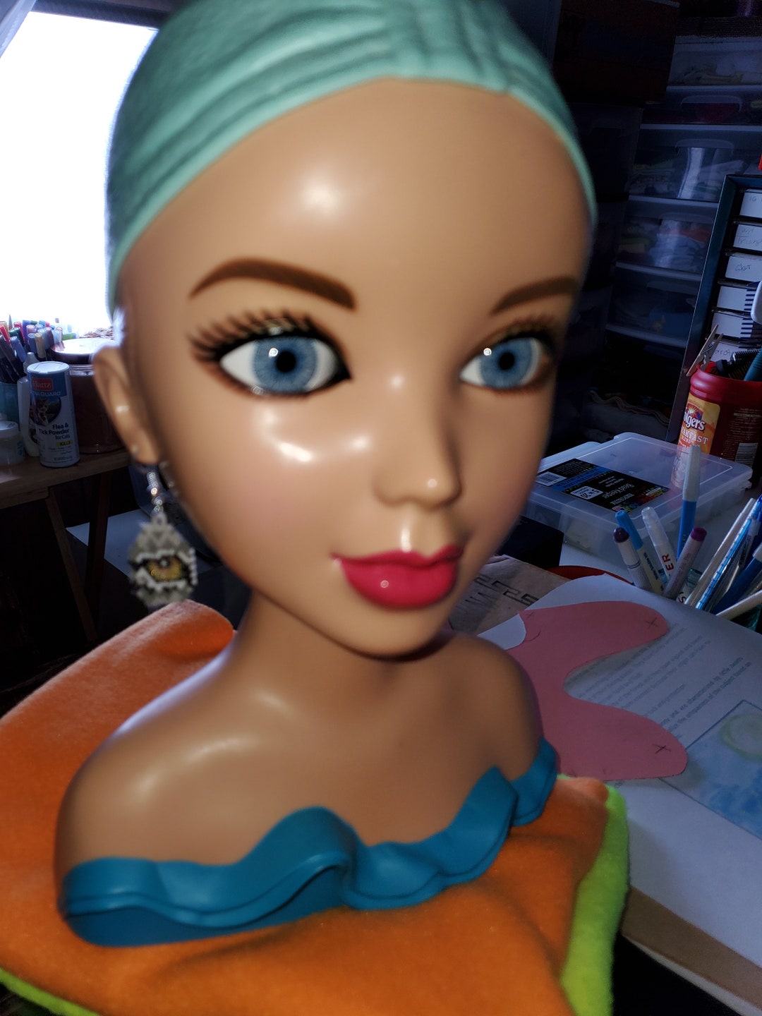 Beaded Wolf Eye Earrings Etsy