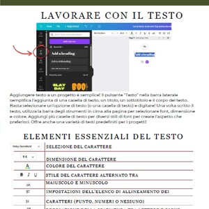 May include: A guide to Canva basics, focusing on text editing. The image shows a screenshot of the Canva interface with text options, including font selection, size, and color. The guide also highlights essential text elements.