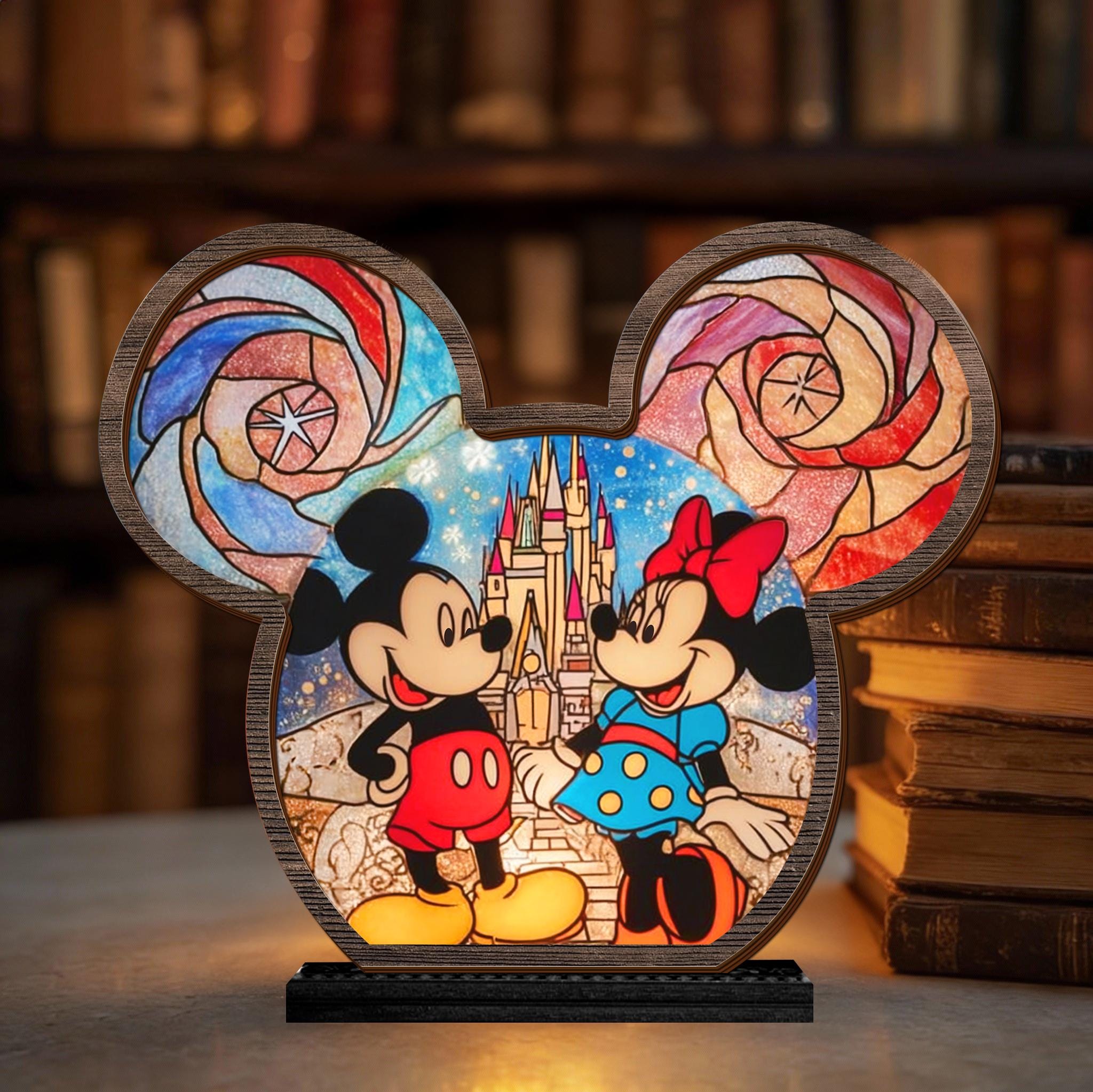 【希少】ディズニーランド　 ミッキーマウス 木製フレーム アート Mickey wood frame - Etsy 日本