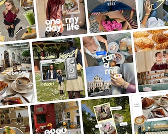 Aesthetic Lifestyle Carousel Templates | Instagram Seamless Carousel | Content Creator Template | Editable Canva Posts