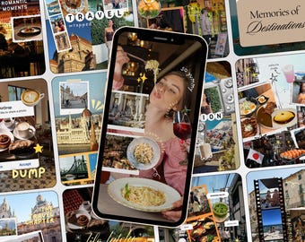Travel Instagram Templates Canva | Travel Blogger Template | Tourism Social Media Kit | Content Creator Posts