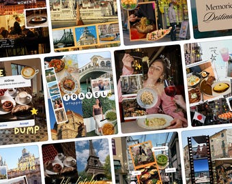 Travel Instagram Templates Canva | Travel Blogger Template | Tourism Social Media Kit | Content Creator Posts