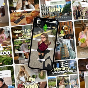 iOS Lifestyle Instagram Templates | Canva Editable Carousels & Posts (Digital Download)