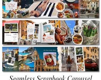 Plantillas de carrusel de viajes para Canva / Publicaciones de Instagram (Descarga digital)
