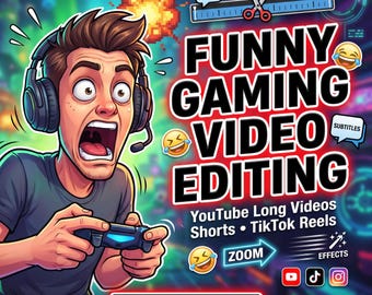 Funny Gaming Video Editing, Montage, Stream Highlights, YouTube Shorts TikTok Reels