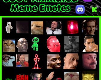 600+ Animated Meme Emotes Pack for Streamers | Twitch, Discord, Kick (Digital Download)