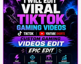 Gaming Video Editing Service | Twitch to YouTube Highlights | TikTok Reels Shorts Editor | Funny Gaming Montage Editing