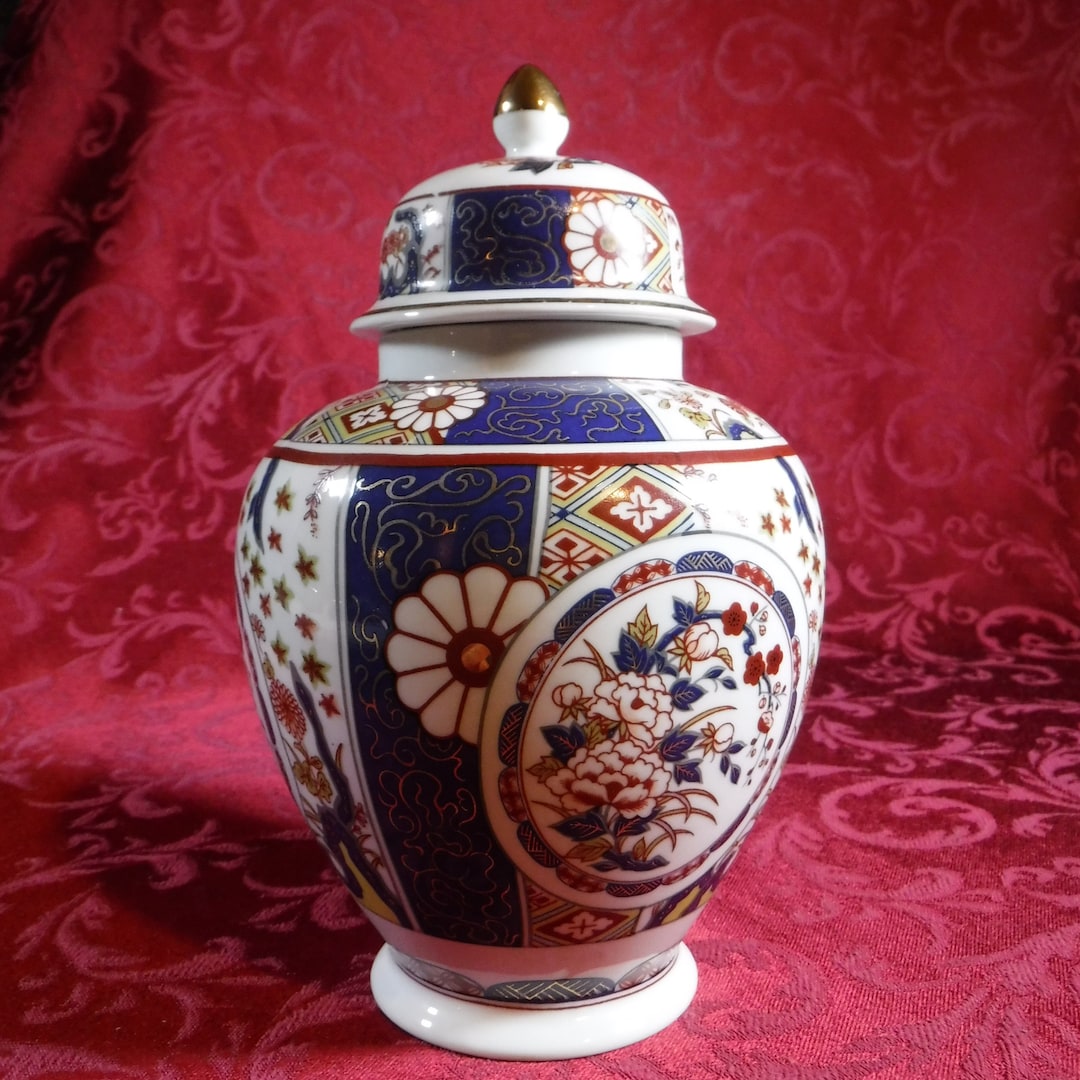 Vintage Imari Empress Japanese Ginger Jar Etsy