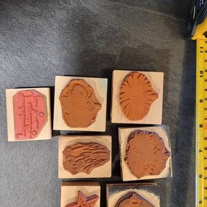 Stamp set 3.  9 rubber stamps in total