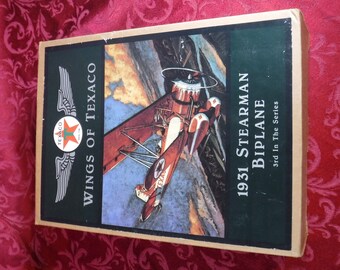 WINGS of TEXACO, 1931 Stearman Biplane, Diecast coin bank. ERTL Collectibles 1995
