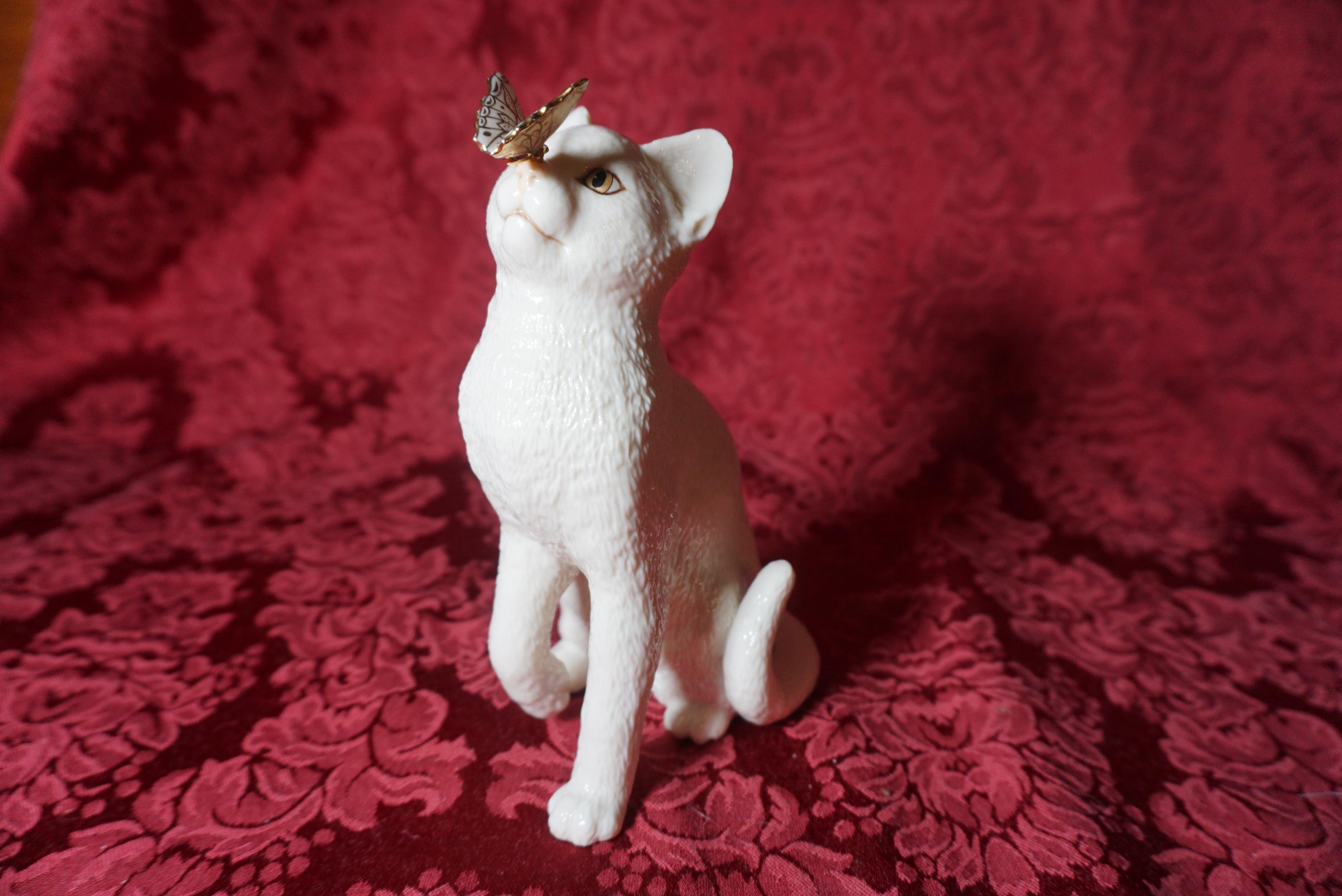 Lenox Cat With Butterfly - Etsy