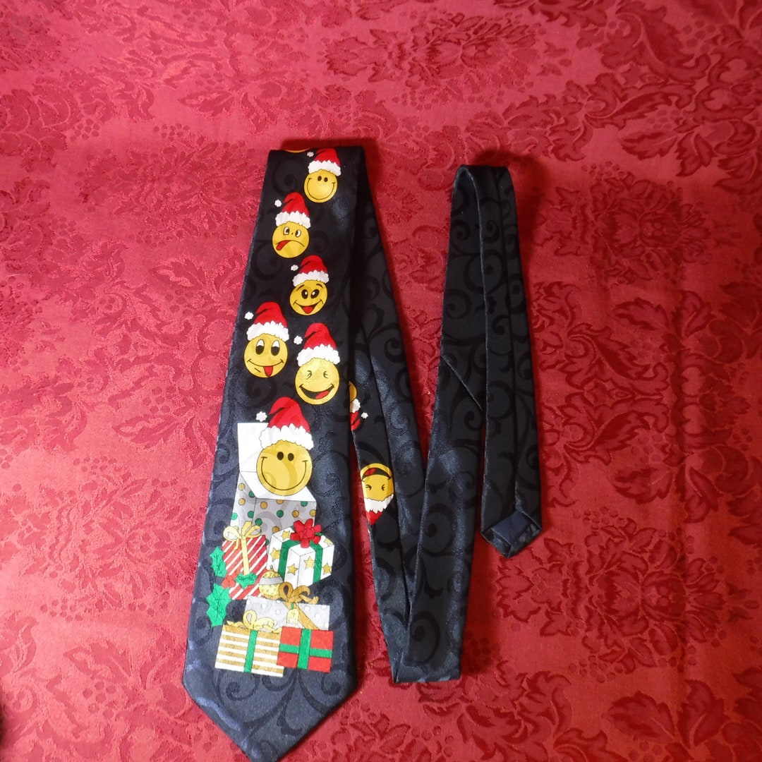 Renaissance Christmas Emoji Necktie. - Etsy