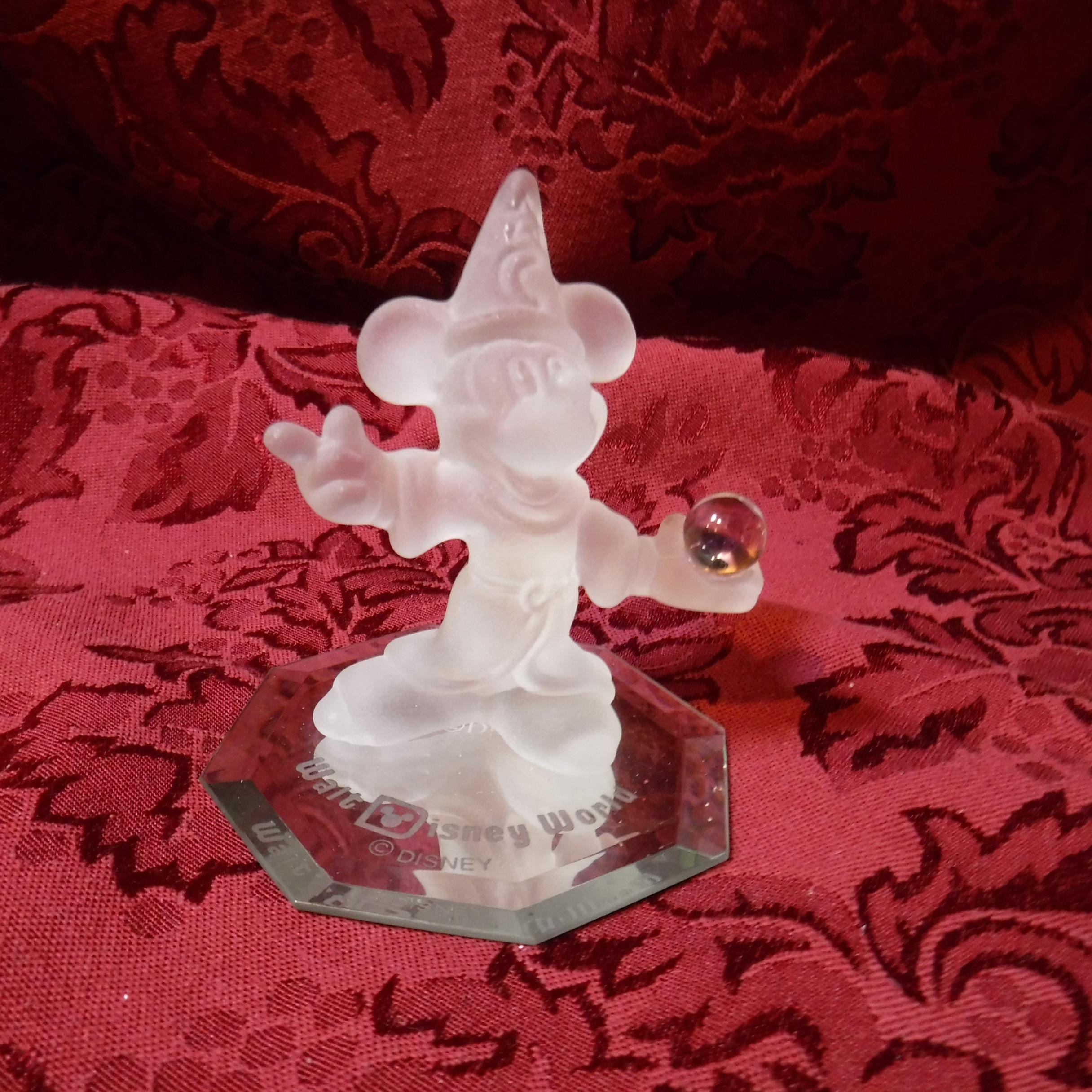 Mickey Mouseガラス製置物 Mickey Mouse Crystal Figurine - Etsy