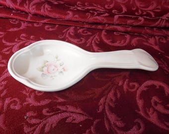 Pfaltzgraff Tea Rose Spoon Rest