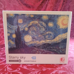 Starry Sky Van Gough painting 1000 piece jigsaw puzzle. Approx 27x19inch Sealed in BOX