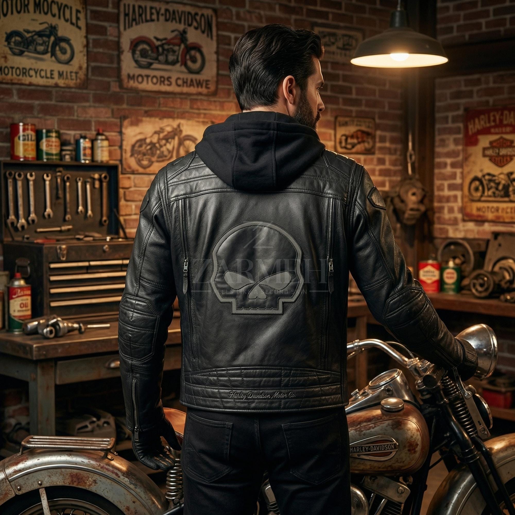 Harley Reflective Skull Jacket - Etsy