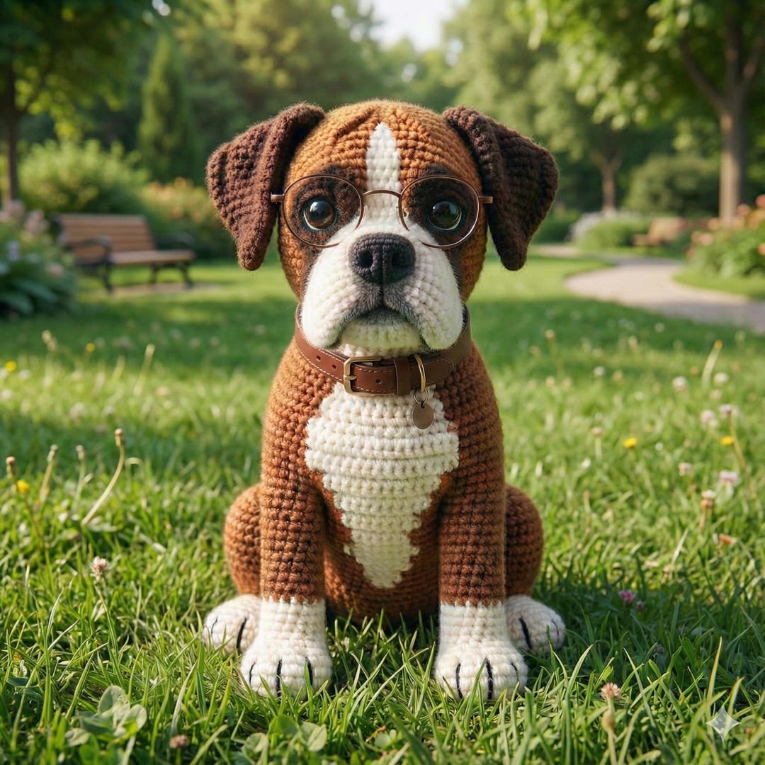 Boxer Dog Crochet Pattern: Amigurumi Dog Toy (PDF Pattern) - Etsy