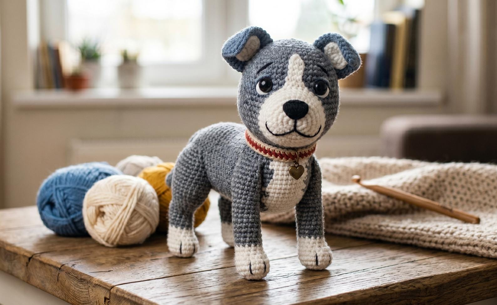 30 Pitbull Crochet Patterns for Amigurumi, Blankets, Pillows, and More 3 Standing Pitbull Puppy Amigurumi Tutorial