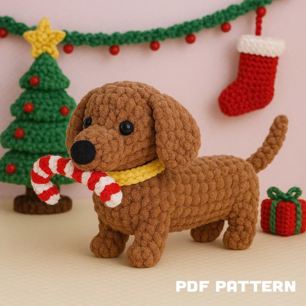 39 Dachshund Crochet Patterns to Stitch for Gifts, Decor, and Everyday Cuteness 11 DachShund Dog Crochet